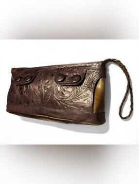 Leaders in Leather Large Wrist Purse